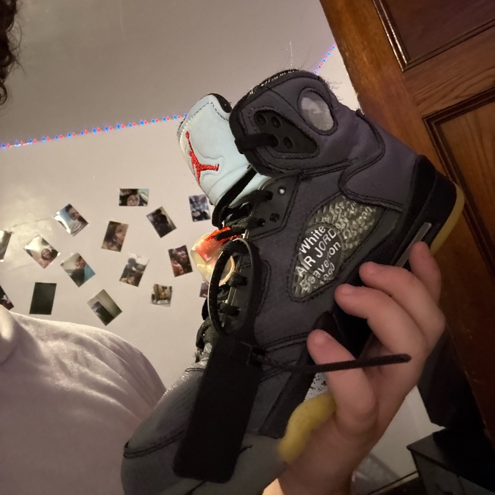 Off-White Black and Gray Sneakers
